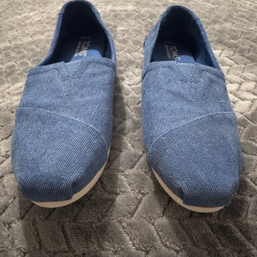 Toms Light Blue Casual Slip-Ons